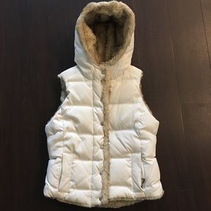 Juicy Couture down vest, faux fur lining